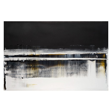Horizon #13 Charcoil on Snow