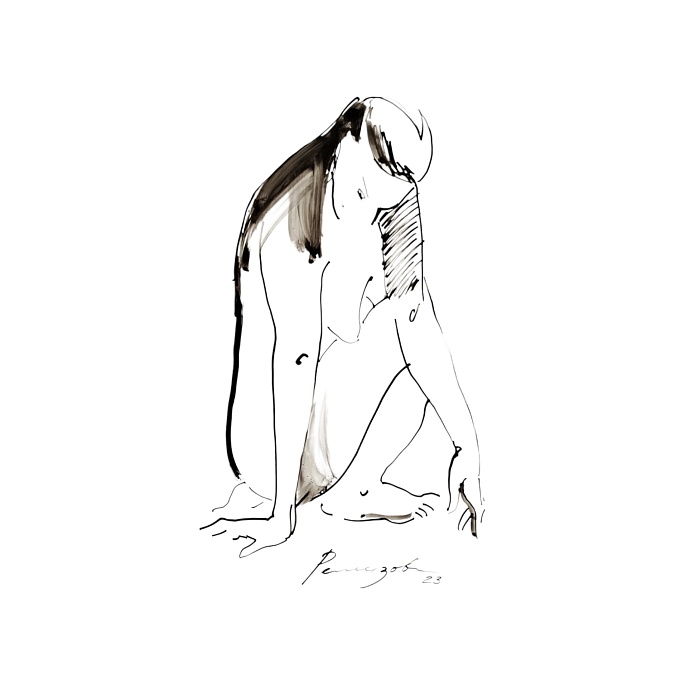 Задумчивая ню