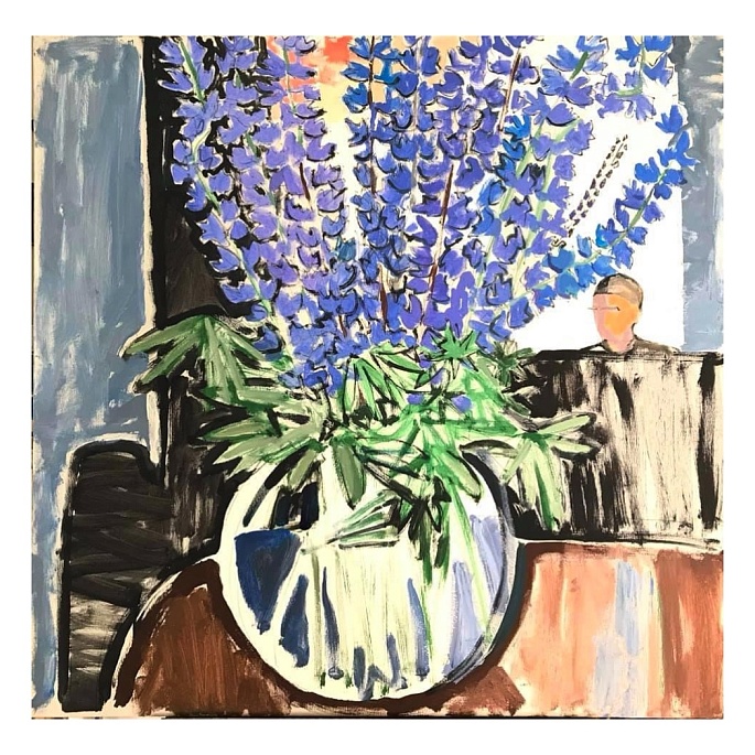 Люпины с автопортретом