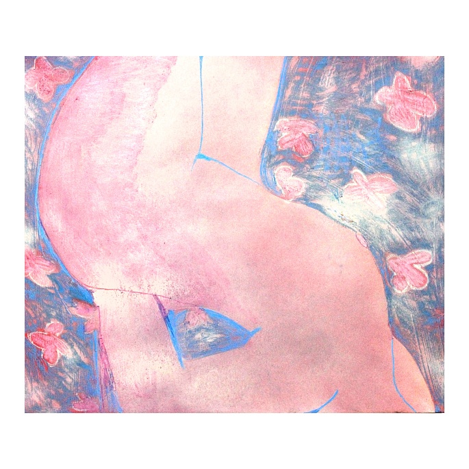 Девушка на цветочном