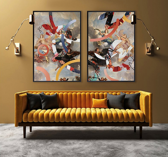 Celestial Graffiti Diptych 1