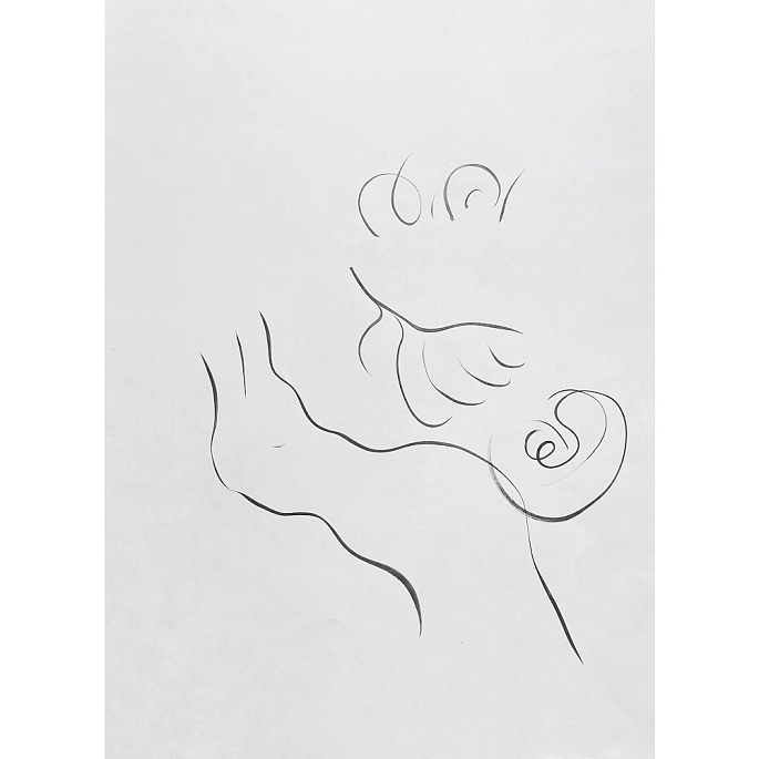 Рука, держащая лицо. №8