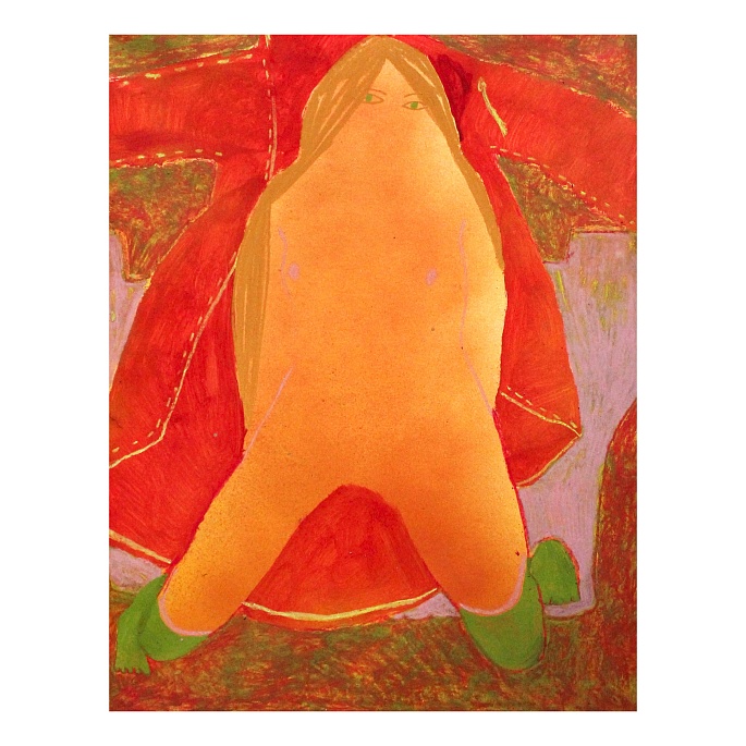 Красный дождевик