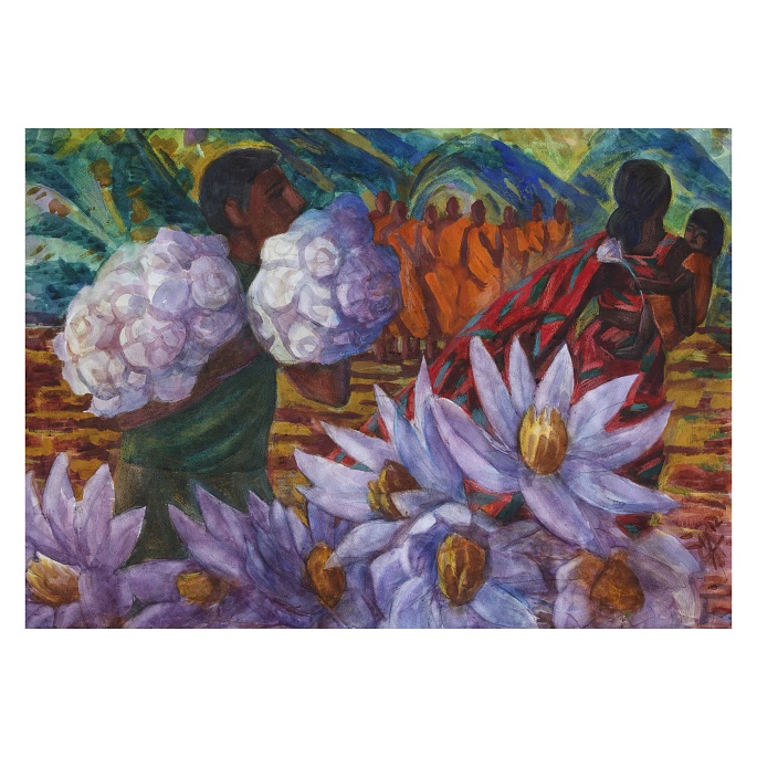 Продавец лотосов