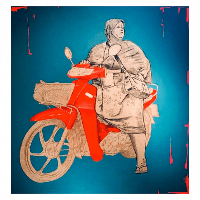 Old woman in Kho-Pangan