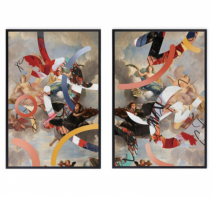 Celestial Graffiti Diptych 1