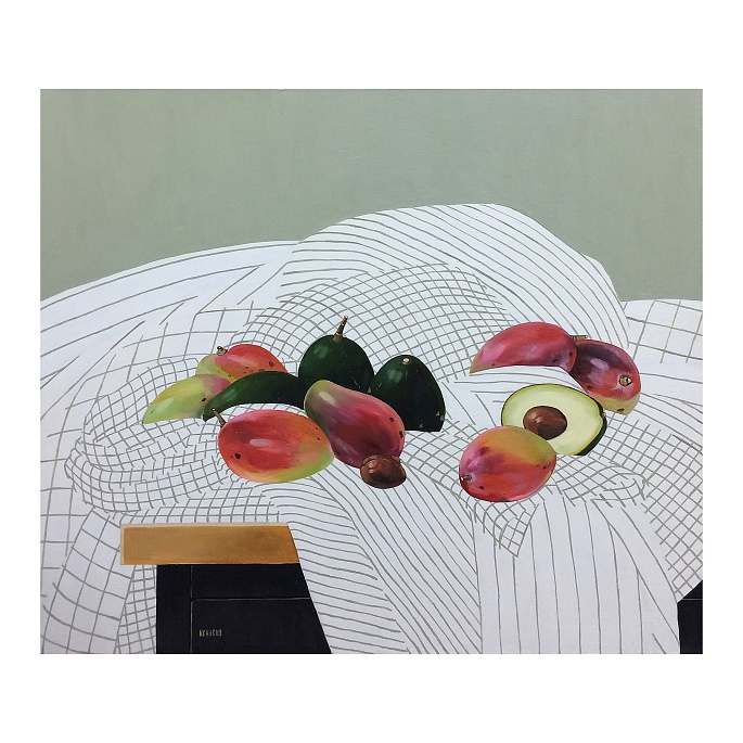 Mango and avocado. Breakfast