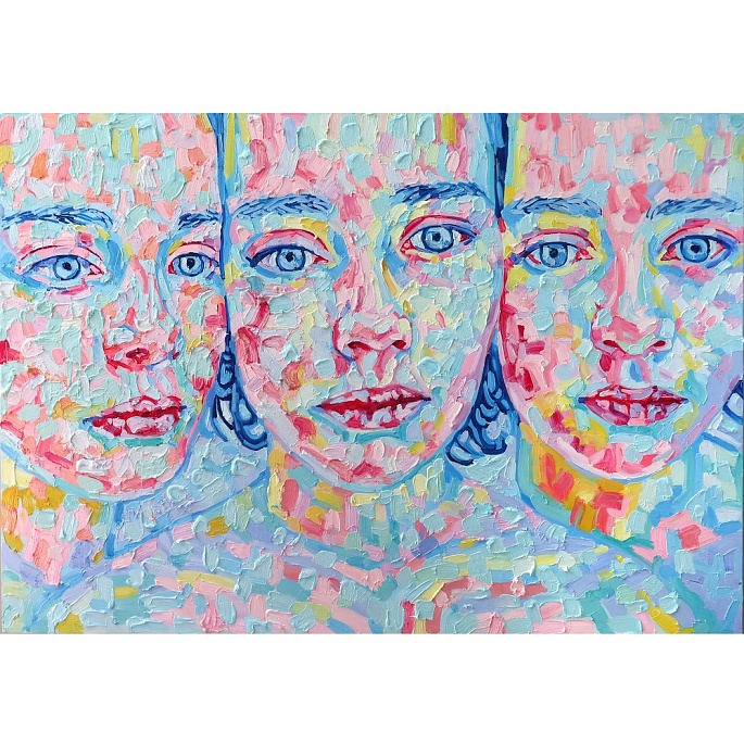 prompt: a group of young women