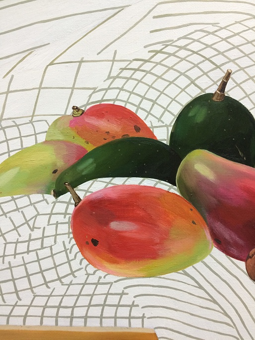 Mango and avocado. Breakfast