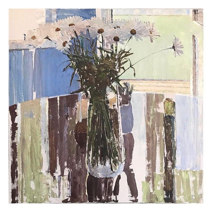 Ромашки на столе