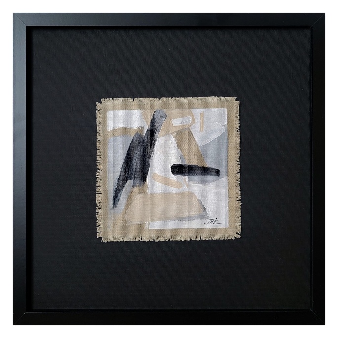 Black and Canvas in Black №4