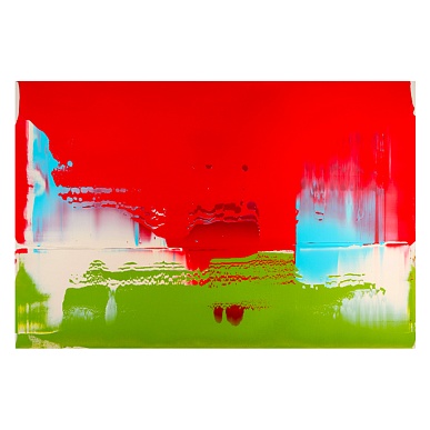 Horizon #18 Red, Green and light blue