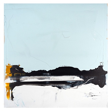 Horizon #20 Black and Yellow Ochre