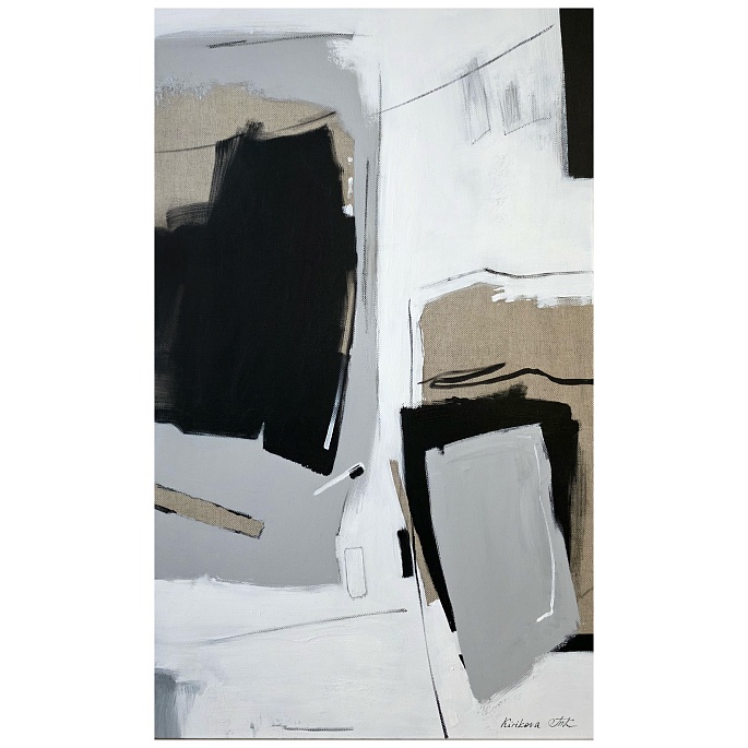 Black and Canvas. Resonance of Silence