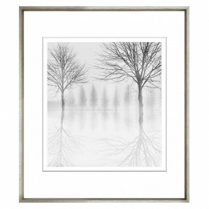 Black and White Waters Edge